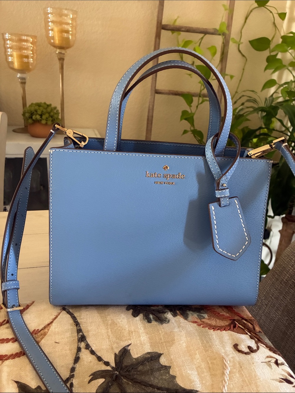 kate spade Baby Blue Leather Satchel